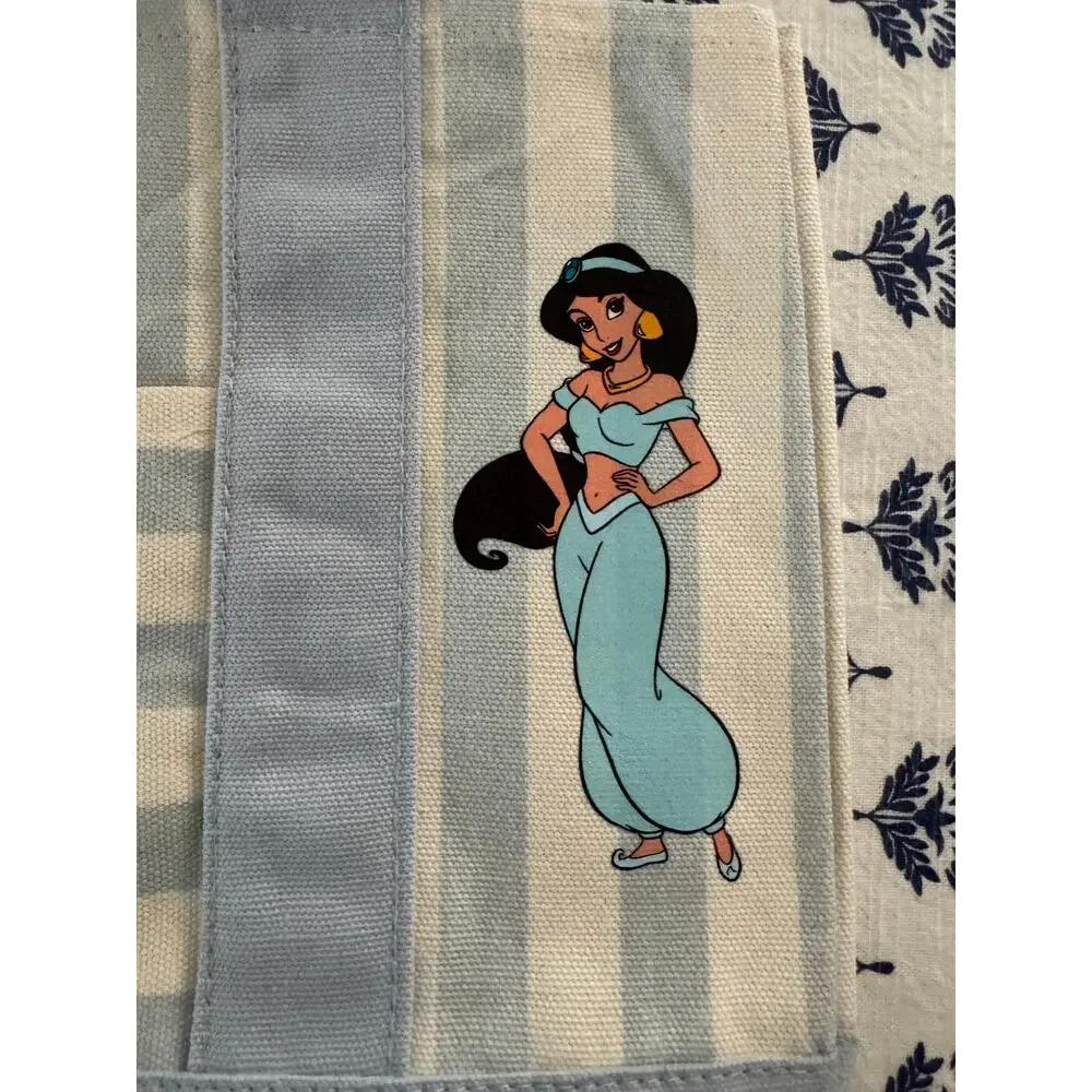 Disney Jasmine Double Sided Striped Custom Made Trader Joes Mini Tote